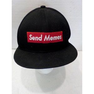 NWOT Carbon Elements SEND MEMES Black Snapback Ball Cap / Hat